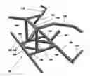 Fig. 01 - LOG SUPPORTING AND GUIDING APPARATUS FOR IMPROVED BURNING