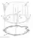 Fig. 01 - Assembly having gasket resistant to side loading by pressurized fluid