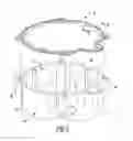 Fig. 03 - Assembly having gasket resistant to side loading by pressurized fluid