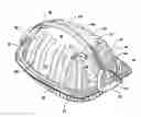 Fig. 01 - Plastic container with pivoting bottom wall portions