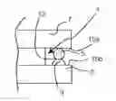 Fig. 01 - Assembly of a wire element with a microelectronic chip with a groove comprising at least one bump securing the wire element