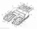 Fig. 01 - REAR FLOOR ARANGEMENT AND FRAME STRUCTURE OF A SELF-SUPPORTING AUTOMOTIVE BODY