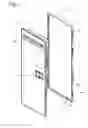 Fig. 04 - Door with mount and lock structures for mission critical enclosures