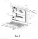 Fig. 02 - Electronics device having rotatable panels configured for display and adaptive interface