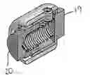 Fig. 01 - Latching device for insertion into a tube for latching movement of the tube relative to an external element