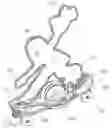 Fig. 01 - Stunt figure for attaching with a mobile toy to allow for performance of a stunt