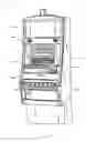 Fig. 12 - Electrical connection in a split post of a wagering game chair