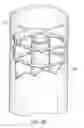 Fig. 17 - Minimal surface area contact device for holding plaque to blood vessel wall