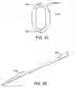 Fig. 23 - Minimal surface area contact device for holding plaque to blood vessel wall