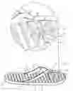 Fig. 01 - Article of footwear with thong portion including grooves