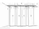 Fig. 01 - Curtain system comprising several flat panels