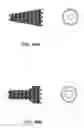 Fig. 47 - External anchoring configurations for modular gastrointestinal prostheses