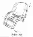 Fig. 02 - Safety device used in combination with child seat assembly