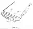Fig. 09 - Antenna with a C-shaped slot nested within an L-shaped slot and mobile device employing the antenna