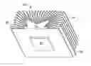 Fig. 01 - Quasi-radial heatsink with rectangular form factor and uniform fin length
