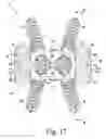 Fig. 16 - Combined spinal interbody and plate assemblies