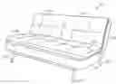 Fig. 01 - SOFA BED WITH FUNCTIONALITY OF HAVING ITS ARM RESTS AND BACK REST BEING PLACED IN MULTIPLE POSITIONS