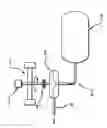 Fig. 01 - Device for powering the pump of a rocket engine using an inertia wheel