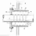 Fig. 01 - System for dynamically sealing a conduit sleeve through which a pipe or cable extends