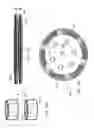 Fig. 16 - Stepping motor with a coded pole pattern