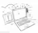 Fig. 01 - Laptop accessory holder