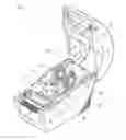 Fig. 01 - PRINTING MEDIUM CLAMP MECHANISM OF BARCODE PRINTER