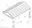 Fig. 01 - SOLAR ENERGY STORAGE DEVICE  WITH ANGLE-ADJUSTABLE SOLAR PANEL