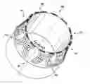 Fig. 01 - Device with secondary jets reducing the noise generated by an aircraft jet engine