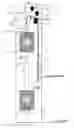 Fig. 02 - Spacing control for two elevator cars in a common shaft