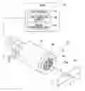 Fig. 01 - Photoelectric encoder including detection head and a plurality of fibers within a first and second cable