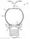 Fig. 01 - Solid state light with optical guide and integrated thermal guide