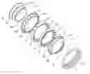 Fig. 01 - Angular contact rolling-element bearing, especially double row ball roller bearing in tandem arrangement