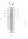 Fig. 02 - Fuel cell separator having reactant gas channels with different cross sections and fuel cell comprising the same