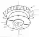 Fig. 01 - Roller cone disk with shaped compacts