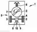 Fig. 01 - Robotic vehicle with drive means and method for activating drive means