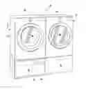 Fig. 01 - Heat pump (server) coupled washer and dryer pair