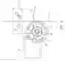Fig. 10 - Mechanism for adjusting blade height of bench saw