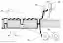 Fig. 01 -  TRANSFORMABLE STRUCTURE FOR A MULTI THREAD SINGLE LINE SHUTTLE STITCH LINE AND METHOD AND MACHINE FOR ITS REALIZATION