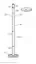 Fig. 01 - Pole assembly for flying disk game