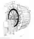 Fig. 06 - Water wheel comprising a built-in generator