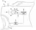 Fig. 01 - Plug-in vehicle having a recharging port with a state of charge indicator