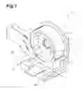 Fig. 02 - Three-dimensional image projector with a projection image forming disc with a hologram recording medium formed along a disc-shaped glass substrate