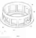 Fig. 04 - LONG EXCURSION LOUDSPEAKER WITH CLOSED MAGNETIC CIRCUIT AND RIBBED ROBBIN EXTENDING THROUGH SLOTTED YOKE