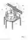Fig. 07 - Centrifugation apparatus for containers of biological material including conveyor, turntable and centrifuges