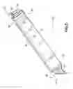 Fig. 07 - Syringe assembly with pivoting plunger and integral tip guard
