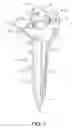 Fig. 02 - Centering ground spike for supporting a vertical pole