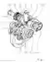 Fig. 02 - Actuating assembly for a centrally syncronised dual-clutch transmission