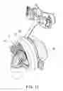 Fig. 12 - Respiratory mask including an adjustment unit