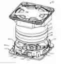 Fig. 01 - Wafer container with recessed latch