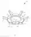 Fig. 02 - Floral arrangement device with pivotable leaves